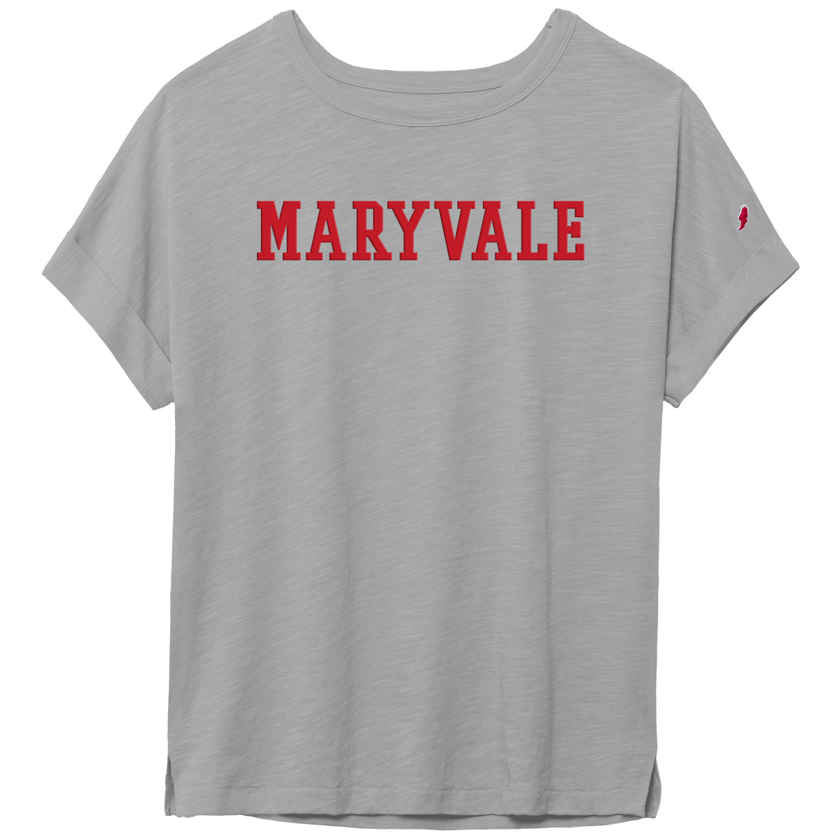 Women's Slub Short Sleeve Tee in Stone Grey--FINAL SALE