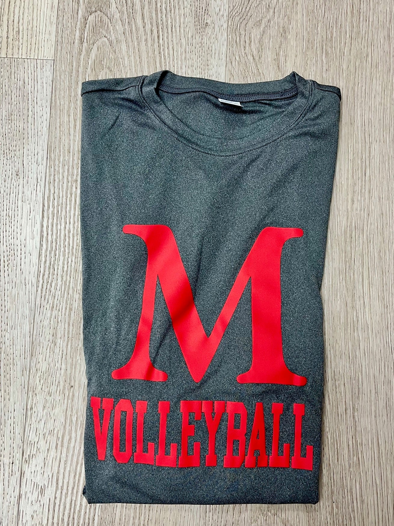 Volleyball Performance Shirt in Grey--FINAL SALE