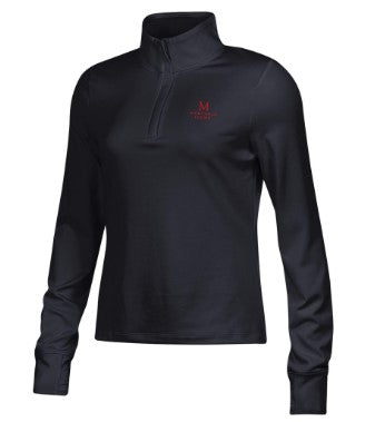 Women's Motion Quarter Zip in black by Under Armour--FINAL SALE