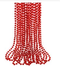 Spirit Red Metallic Beads/Necklace