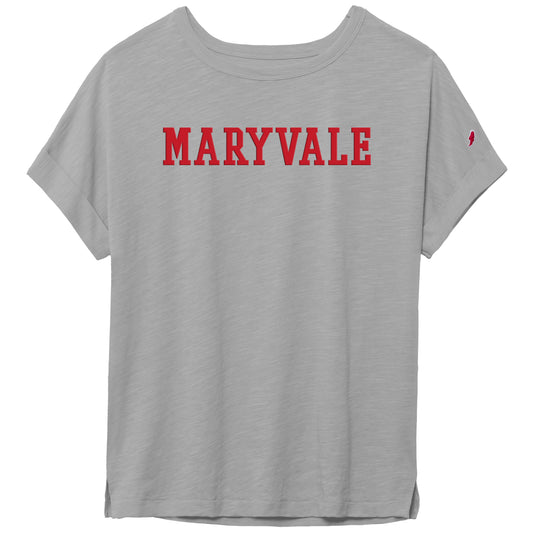 Women's Slub Short Sleeve Tee in Stone Grey