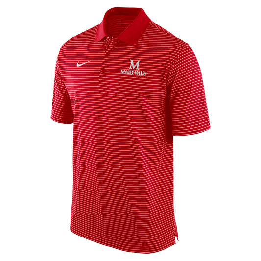 Nike Stadium Striped Red Polo