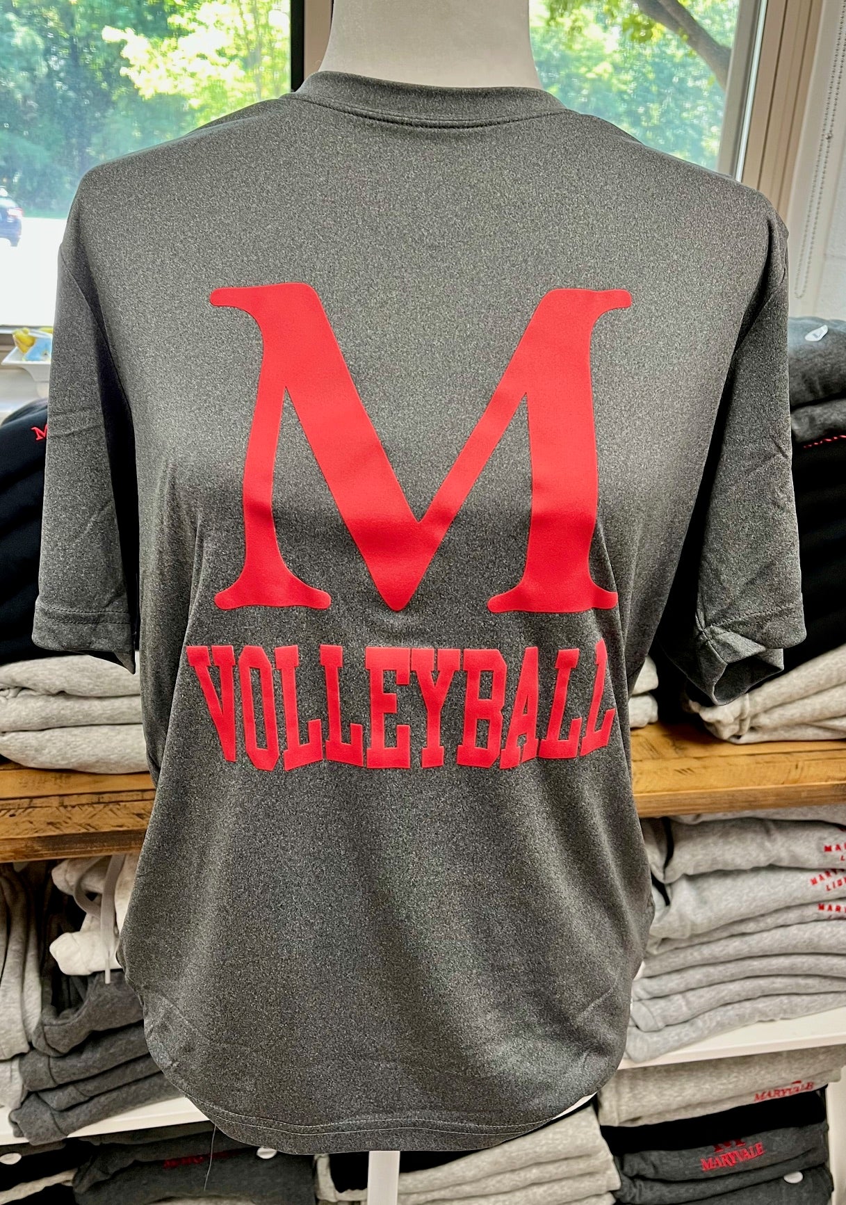 Volleyball Performance Shirt in Grey--FINAL SALE