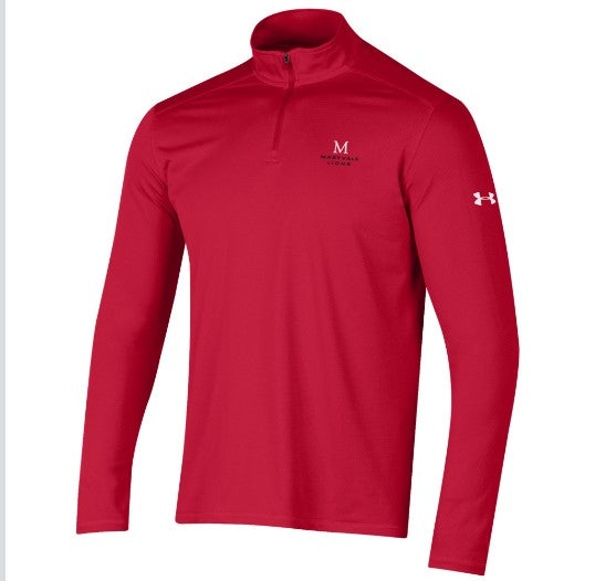 Men's Tech 1/4 Zip by Under Armour in Red--FINAL SALE
