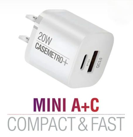 A + C Fast Wall Charger Mini 20W
