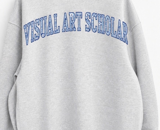 Pre-Sale for Visual Arts Ash Grey Crew Sweatshirt