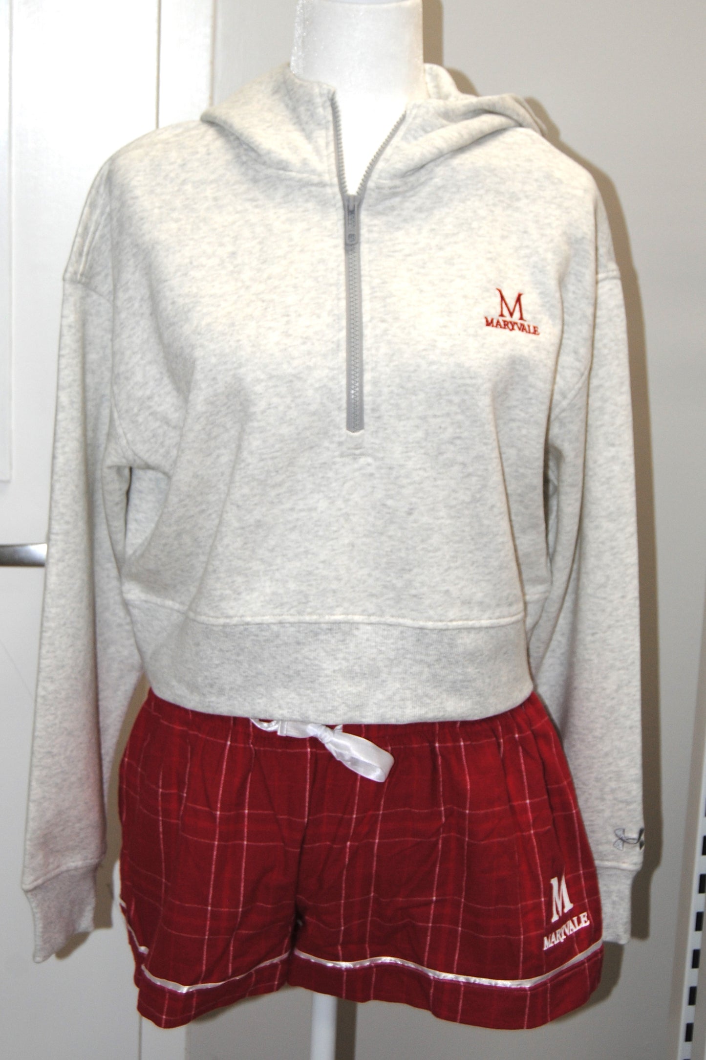 Women's 1/2 zip Hoodie by Under Armour in Silver Heather