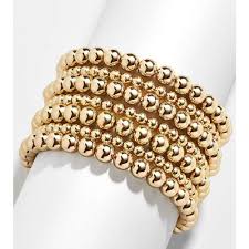 Gold Color Bead Bracelet