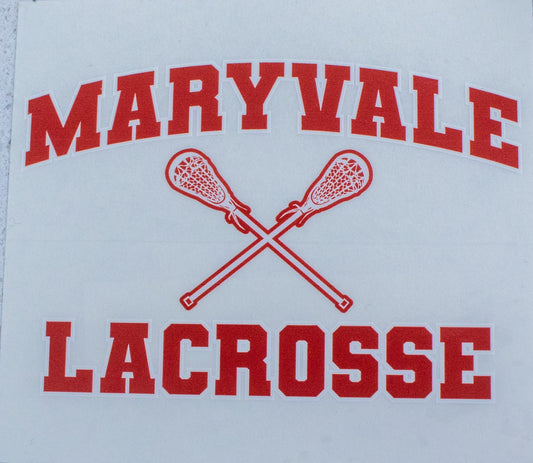 Lacrosse Car Decal