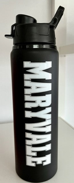 Maryvale Stainless Steel Water Bottle in Black