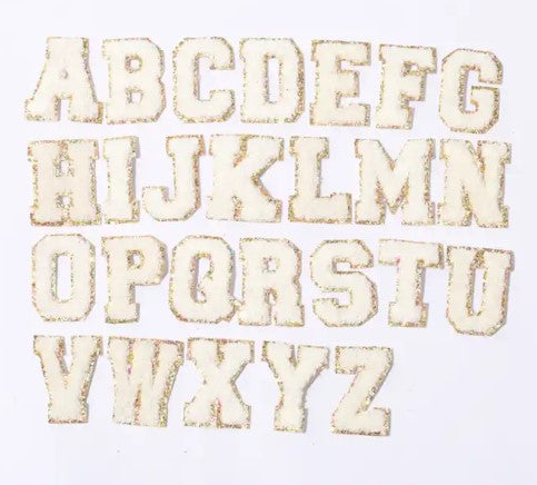 Puffy Stickers--Colorful Letter Stickers--White