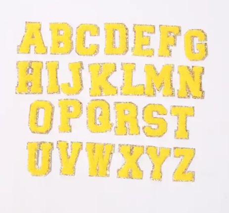 Puffy Stickers--Colorful Letter Stickers-- Yellow
