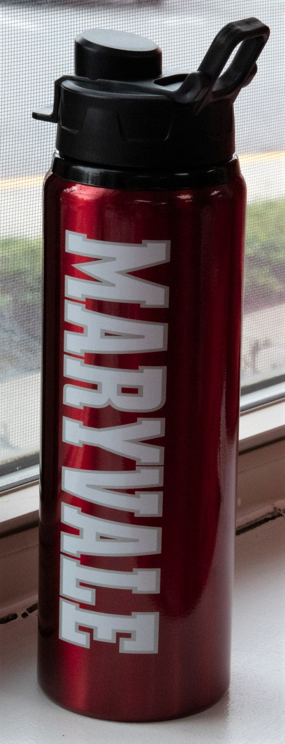 Maryvale Stainless Steel Water Bottle in Red